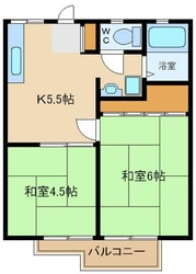 栗原ハイツの物件間取画像